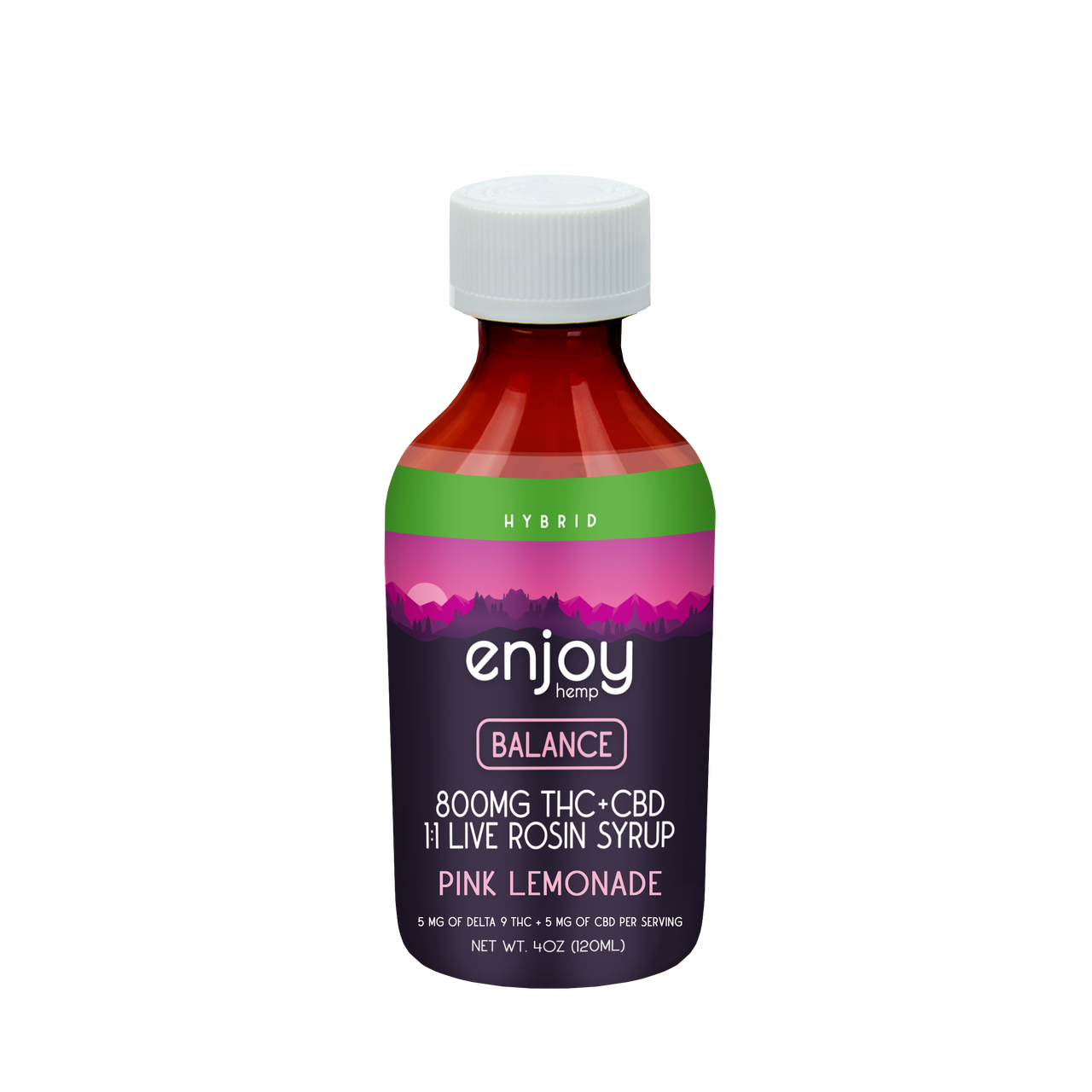Live Rosin Delta 9 - CBD Syrup Balance - Pink Lemonade (Hybrid)