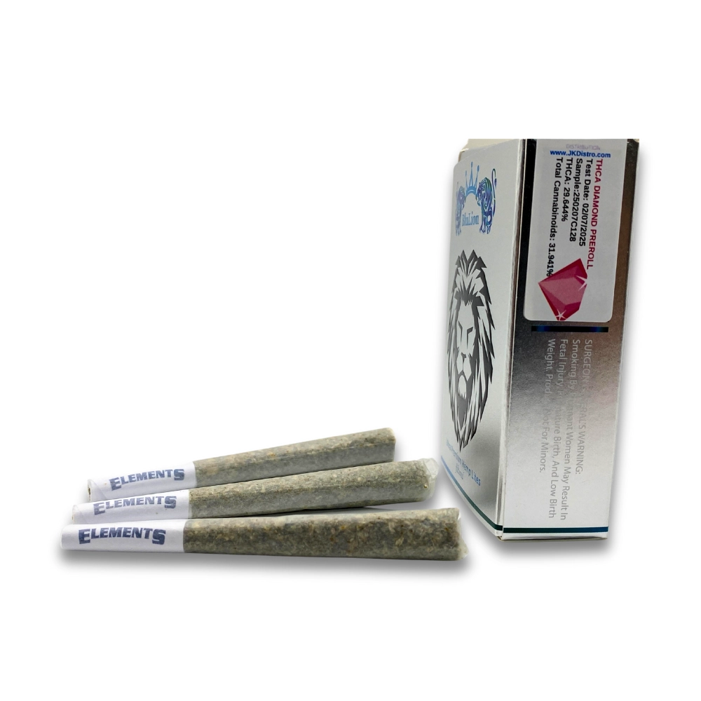 Diamond THCA Prerolls – BluLion (4)