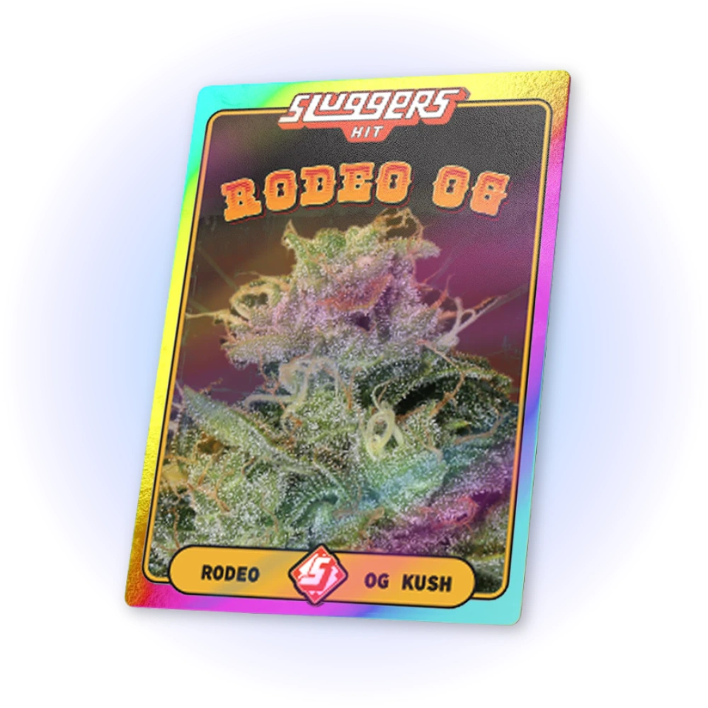 Sluggers Juiced 0.7g Preroll 5-pack trading card