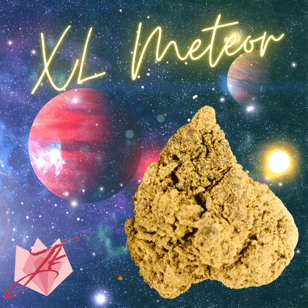 meteor moonrock in space